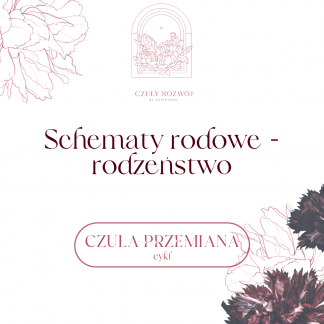 kwiaty, napis schematy rodowe rodzeństwo