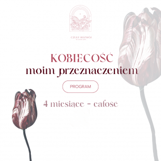 Kobiecość moim przeznaczeniem kwiat tulipan